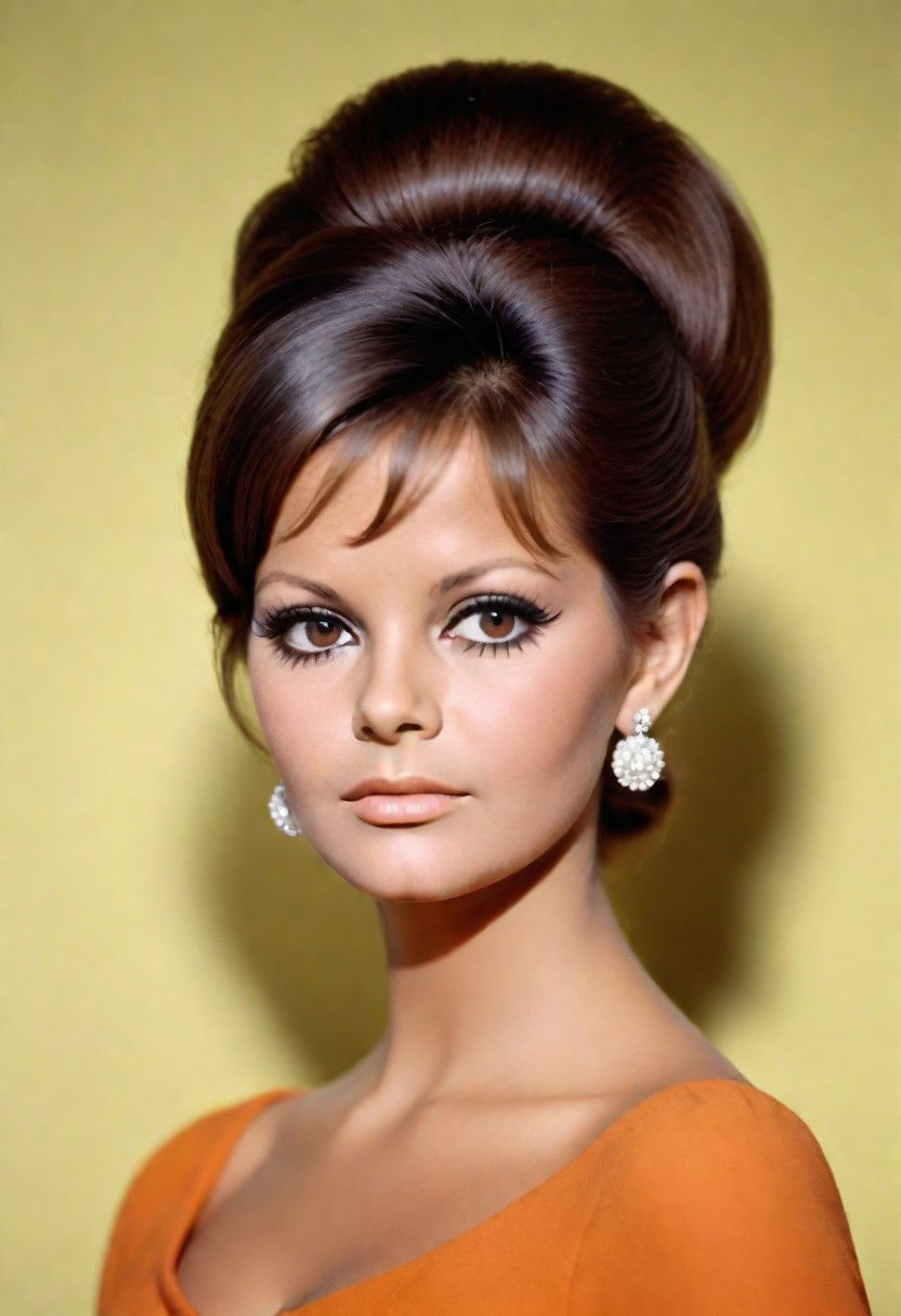 1960s inspired beehive hairstyle