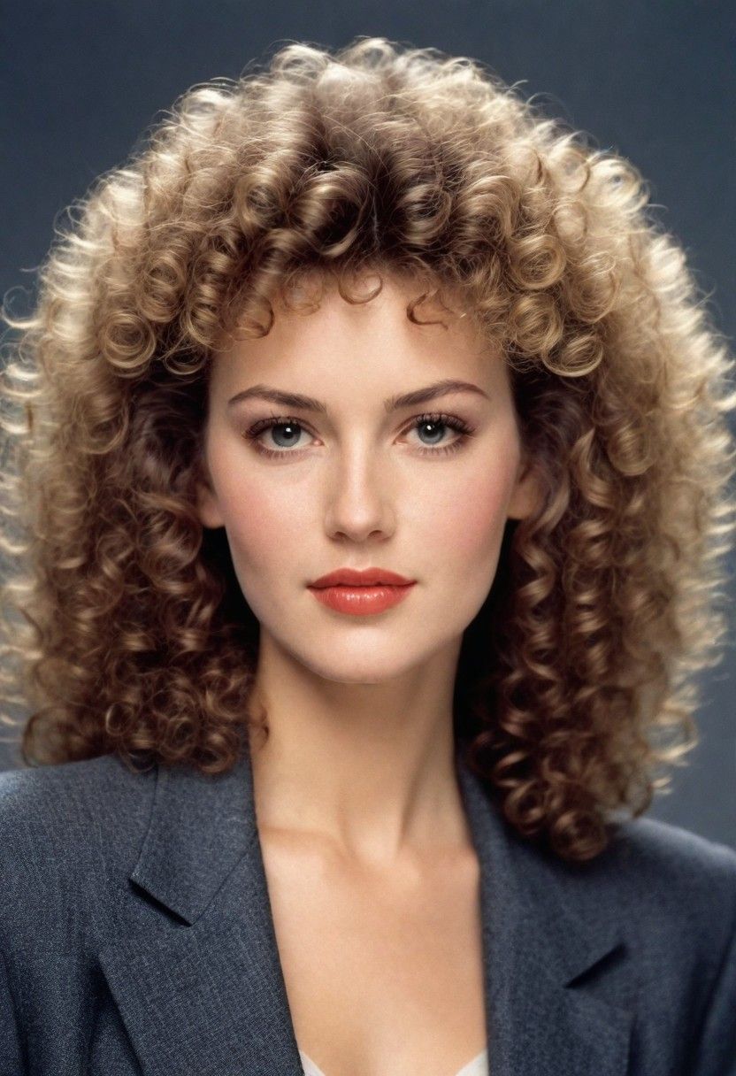 80s perm hairstyle