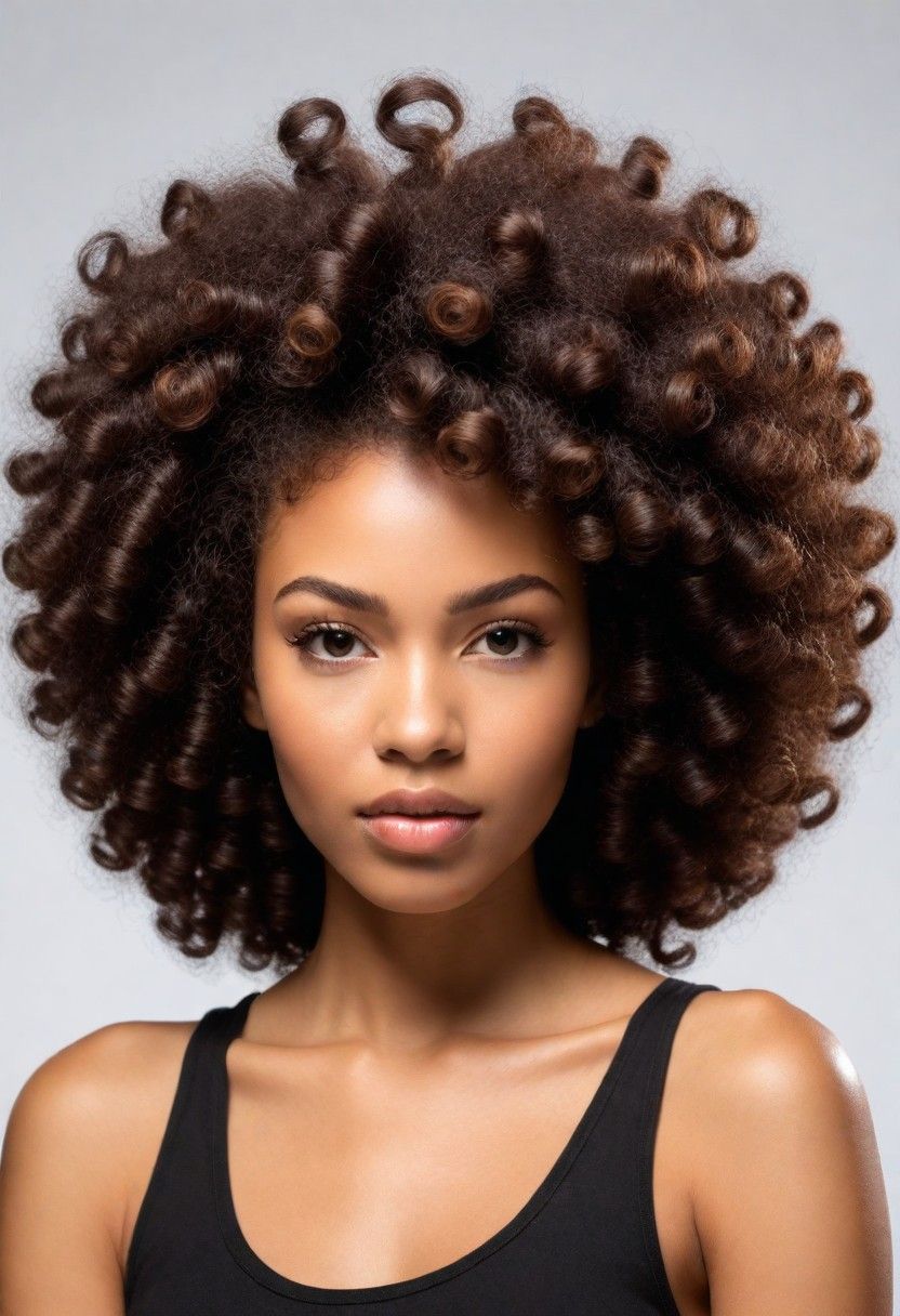 afro hair style