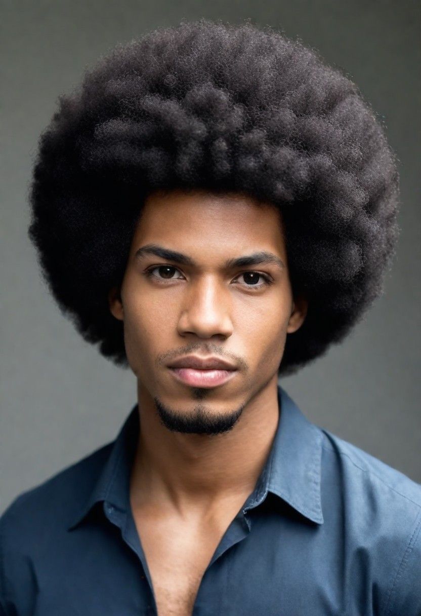 afro hairstyle for men