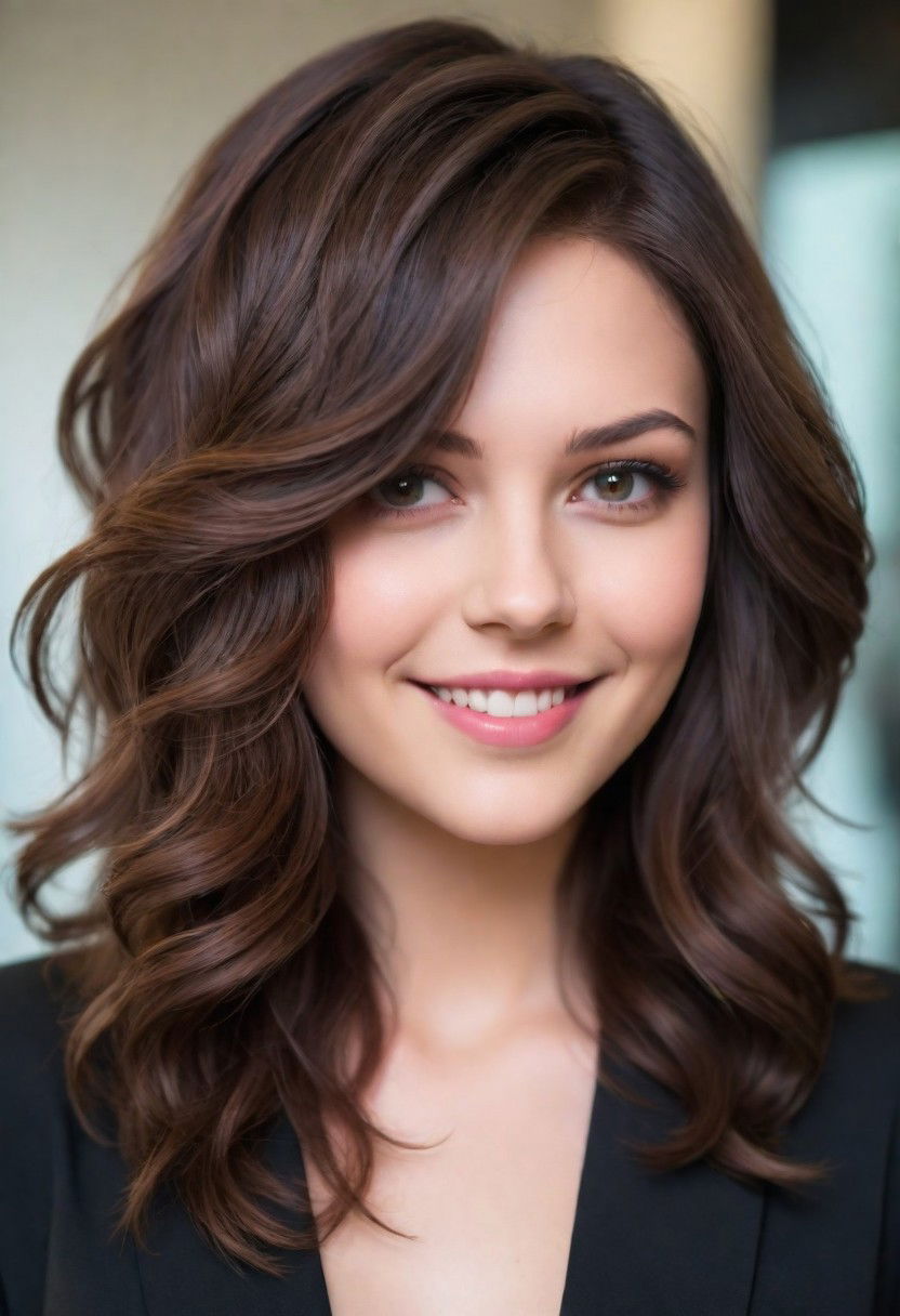 asymmetrical cut with long layers