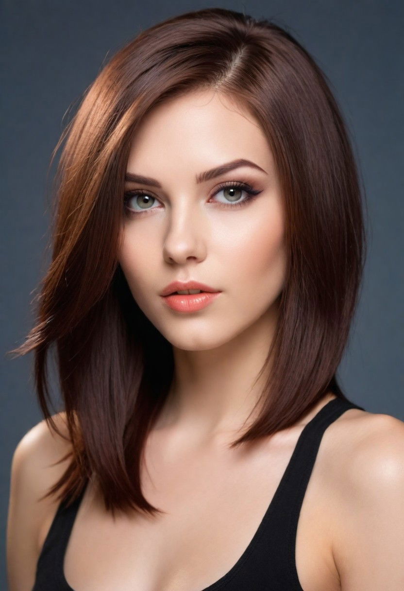 asymmetrical side part hairstyle