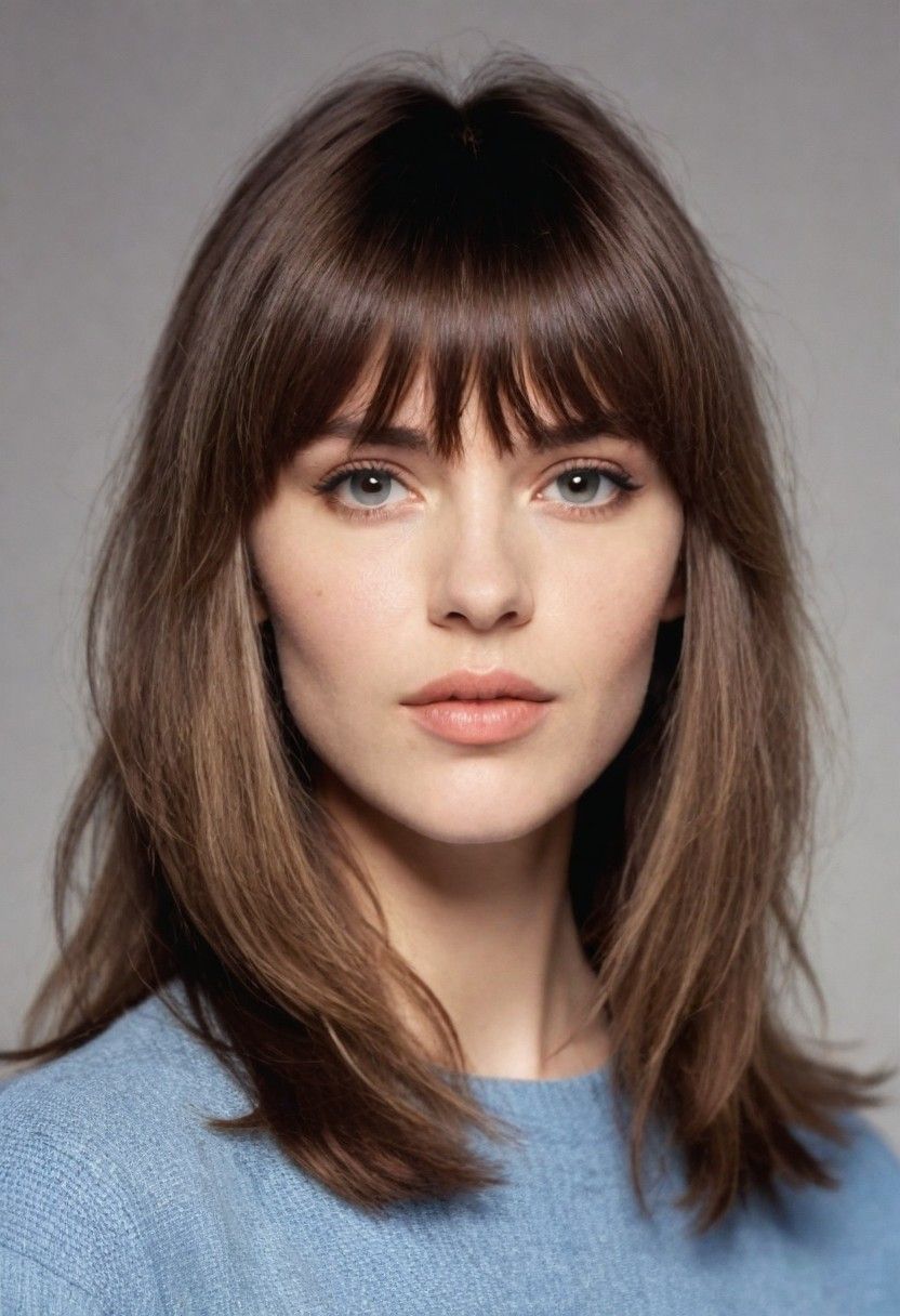bangs and layers hairstyle