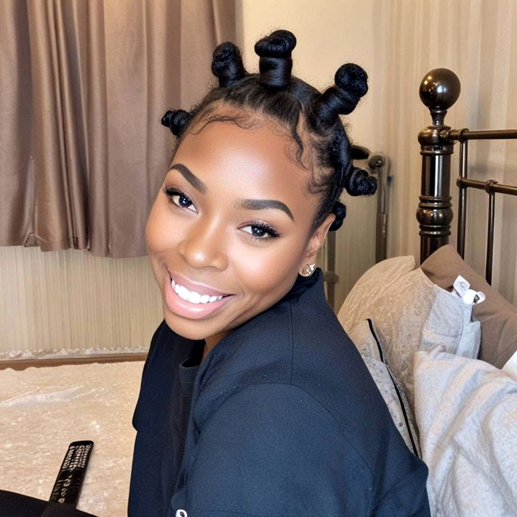 bantu knots out hairstyle