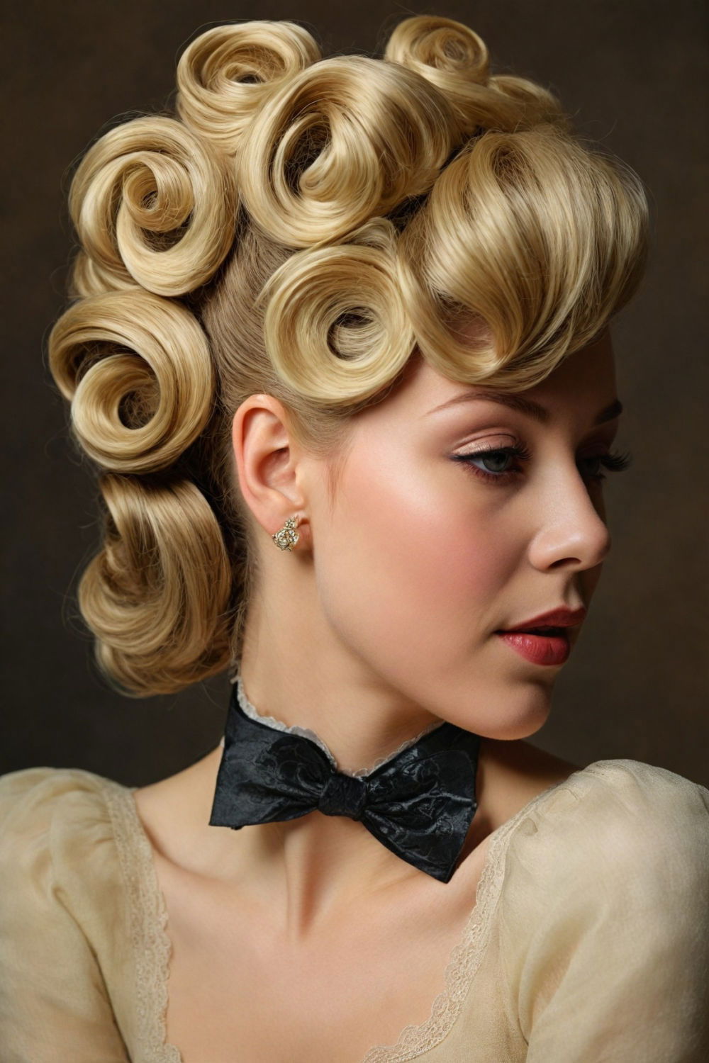 baroque swirls hairstyle