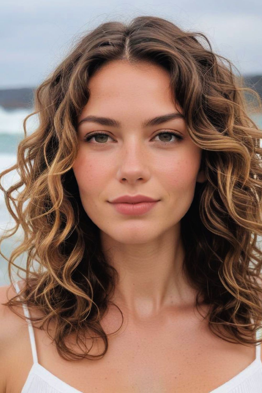 beach waves for heart shaped face
