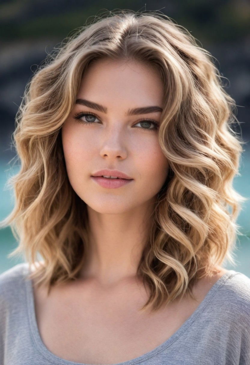 beach waves low maintenance haircut for wavy hair