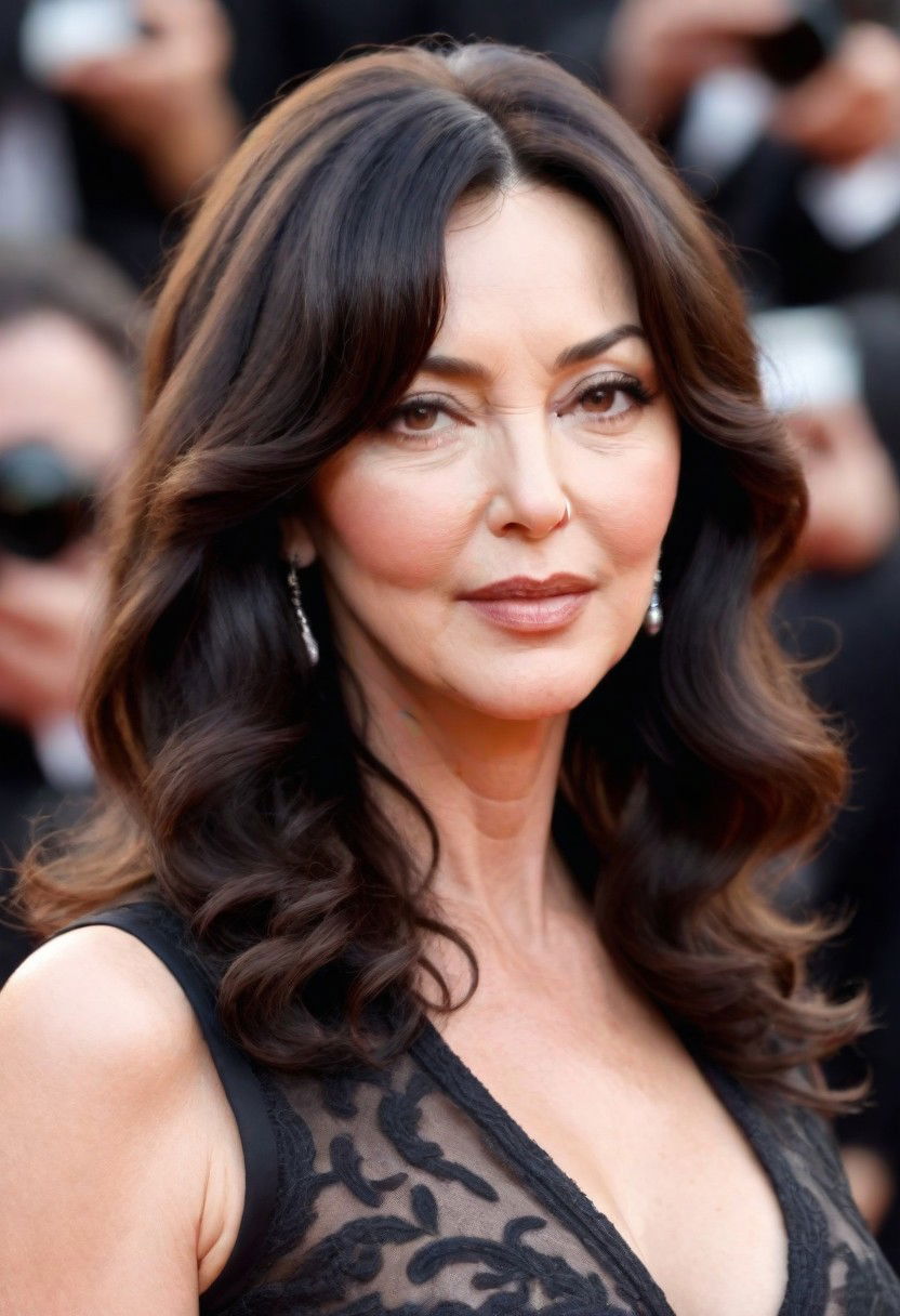 beachy waves lob hairstyle