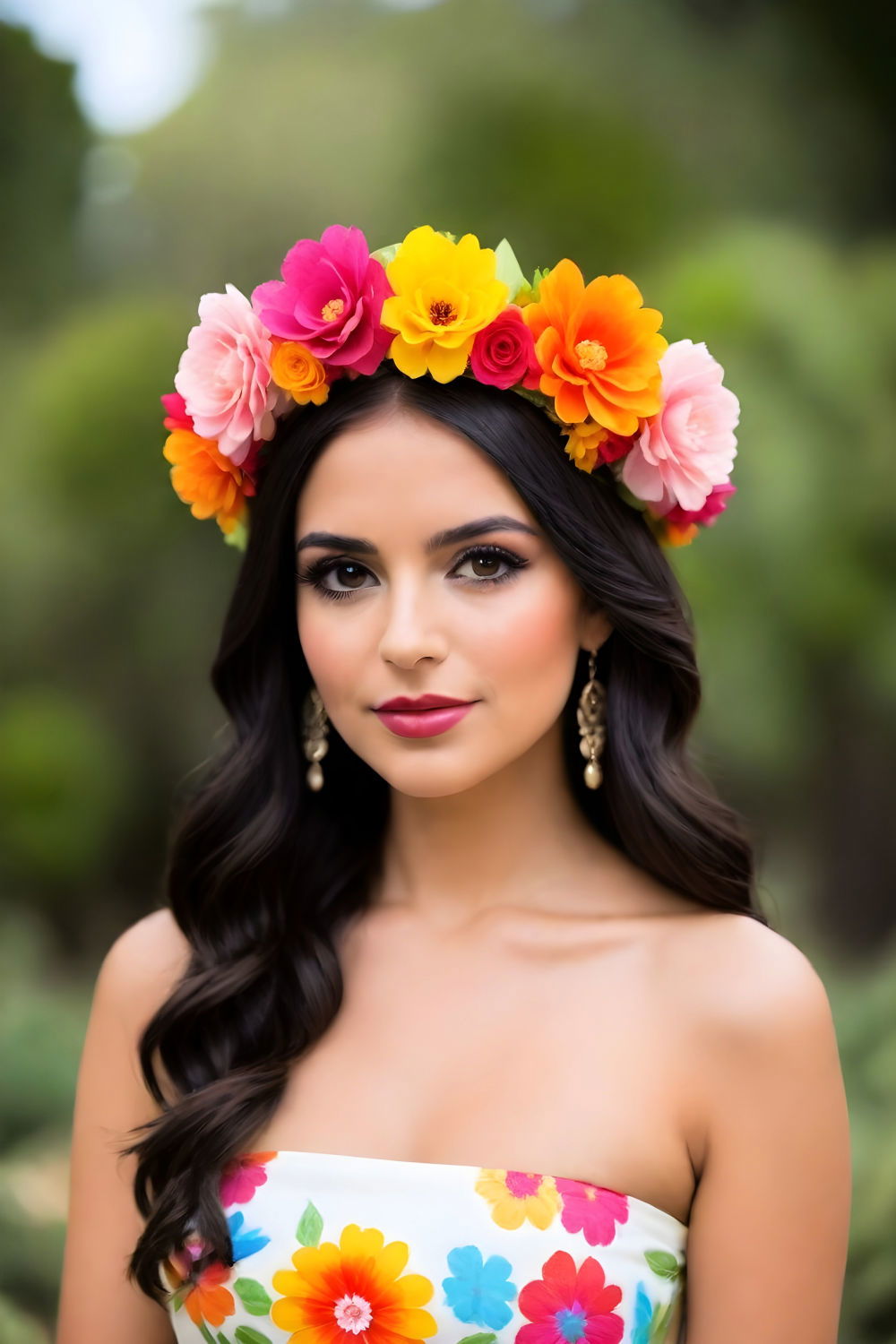 beautiful floral headpiece
