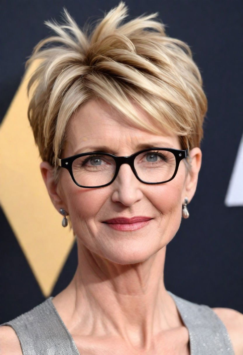 beautiful spiky pixie haircut