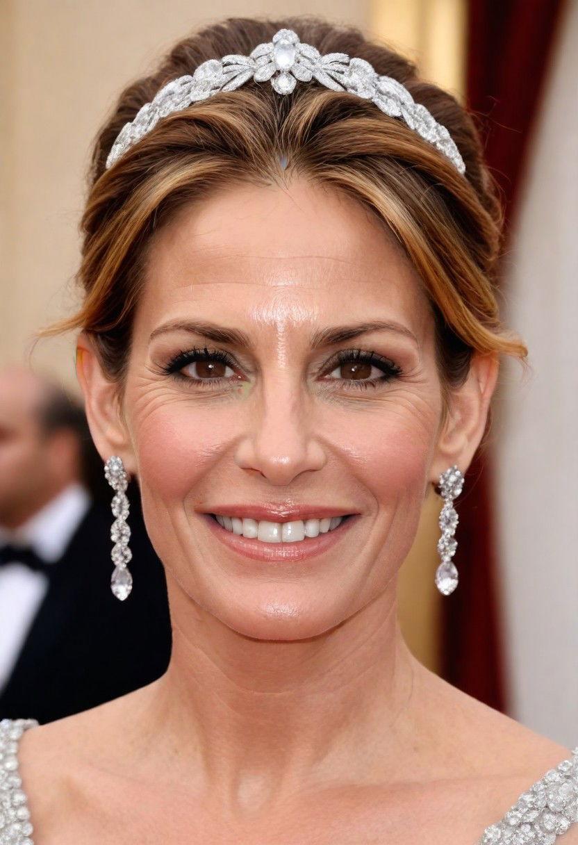 bejeweled updo hairstyle