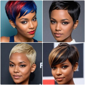 best pixie short black hairstyles