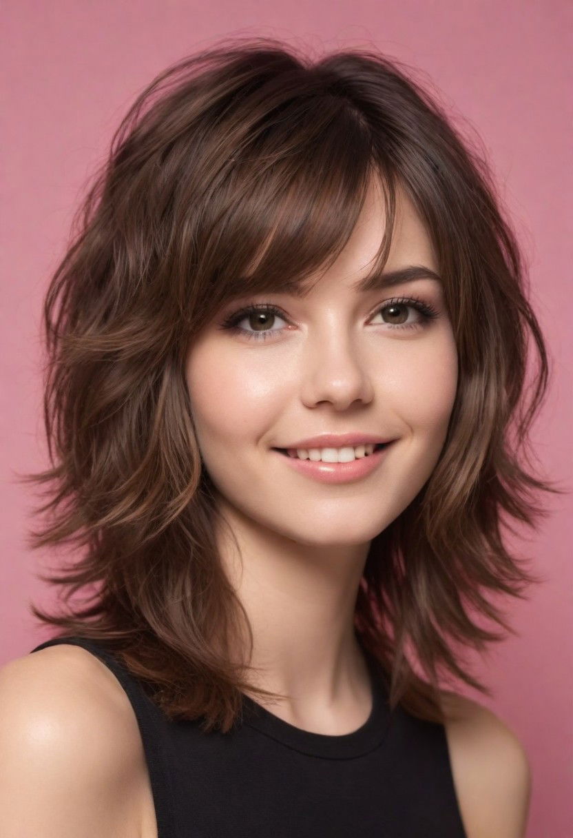 best shag haircut for wavy hair