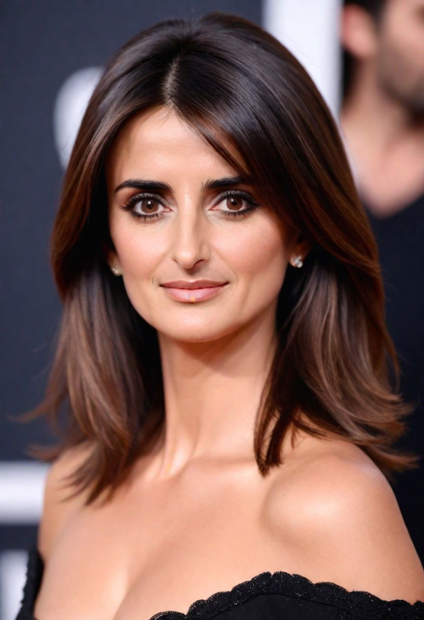 blunt cut hairstyle for women over 50