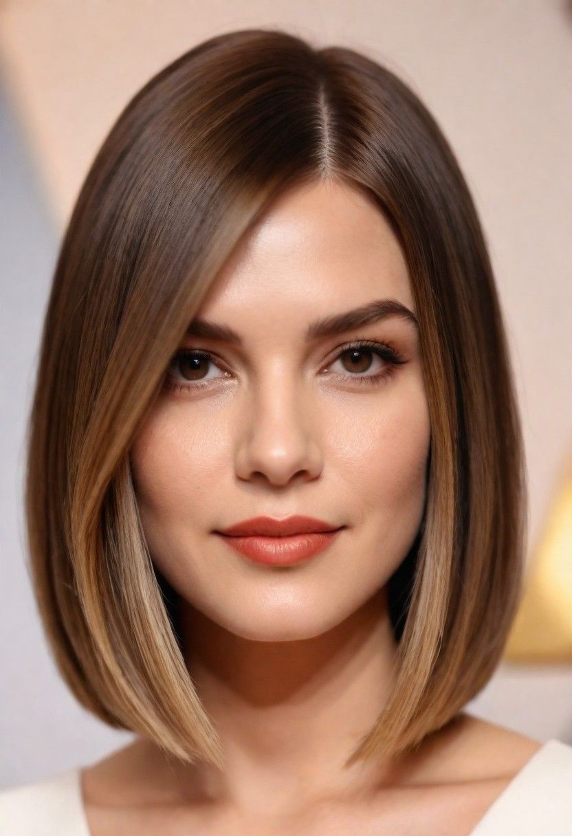 blunt lob for round face