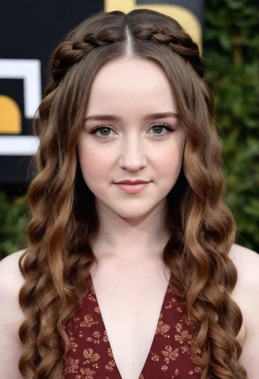 bohemian braids hairstyle for long curly hair