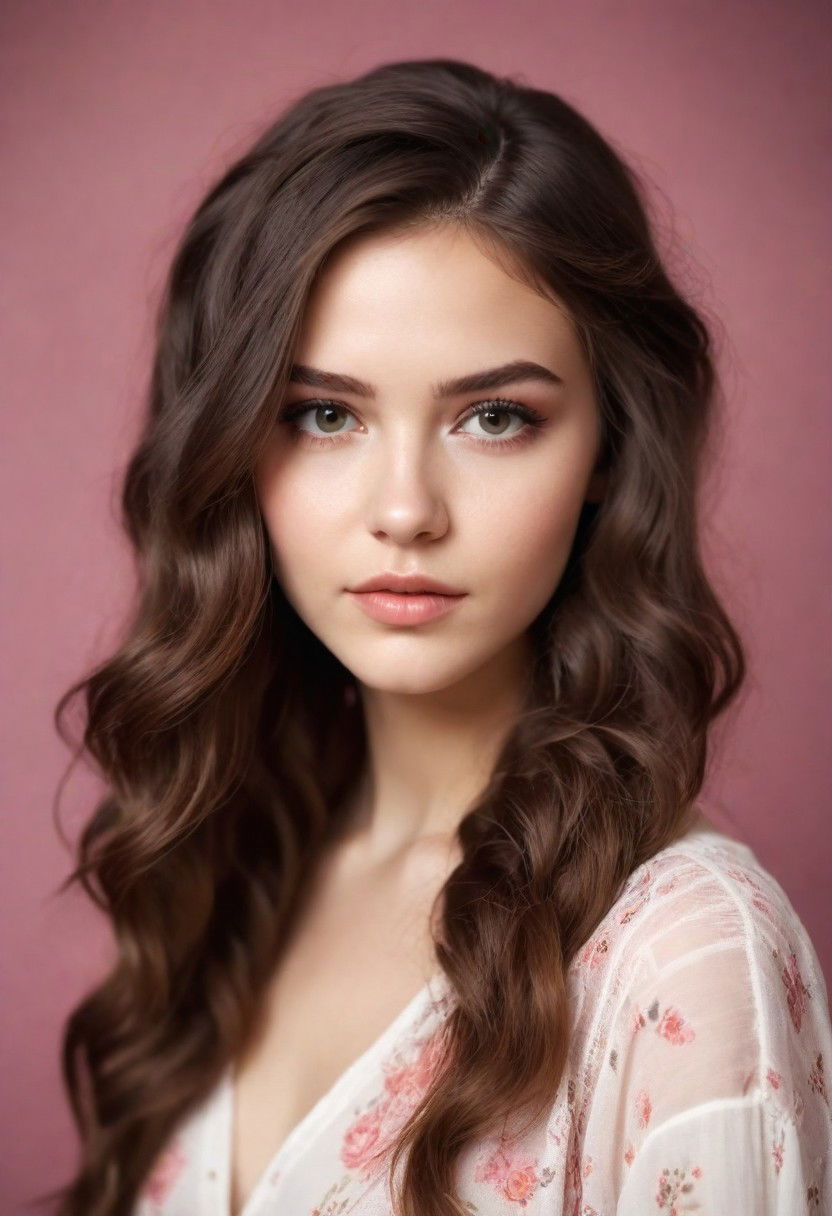 bohemian side part hairstyle