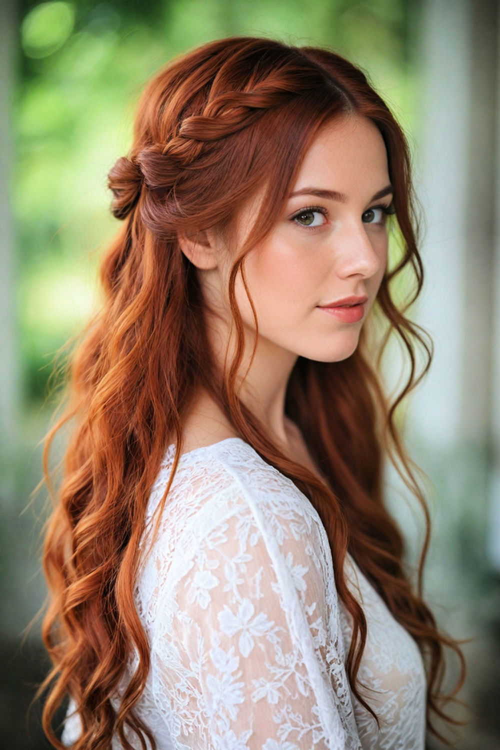 boho chic loose braid hairstyle