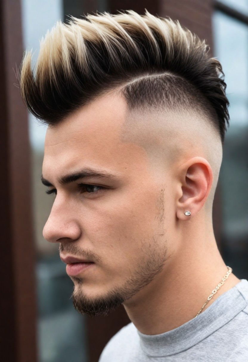 bold mohawk undercut