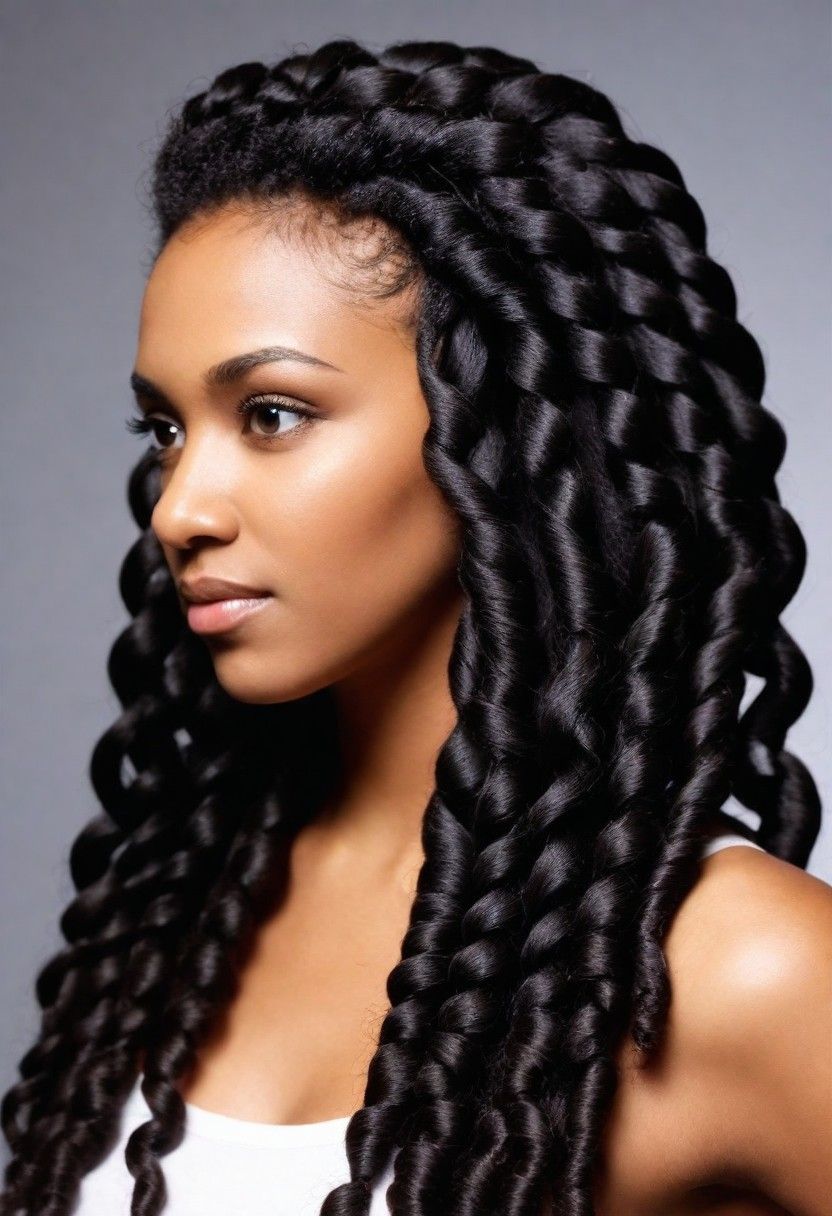 braid out hair style for women