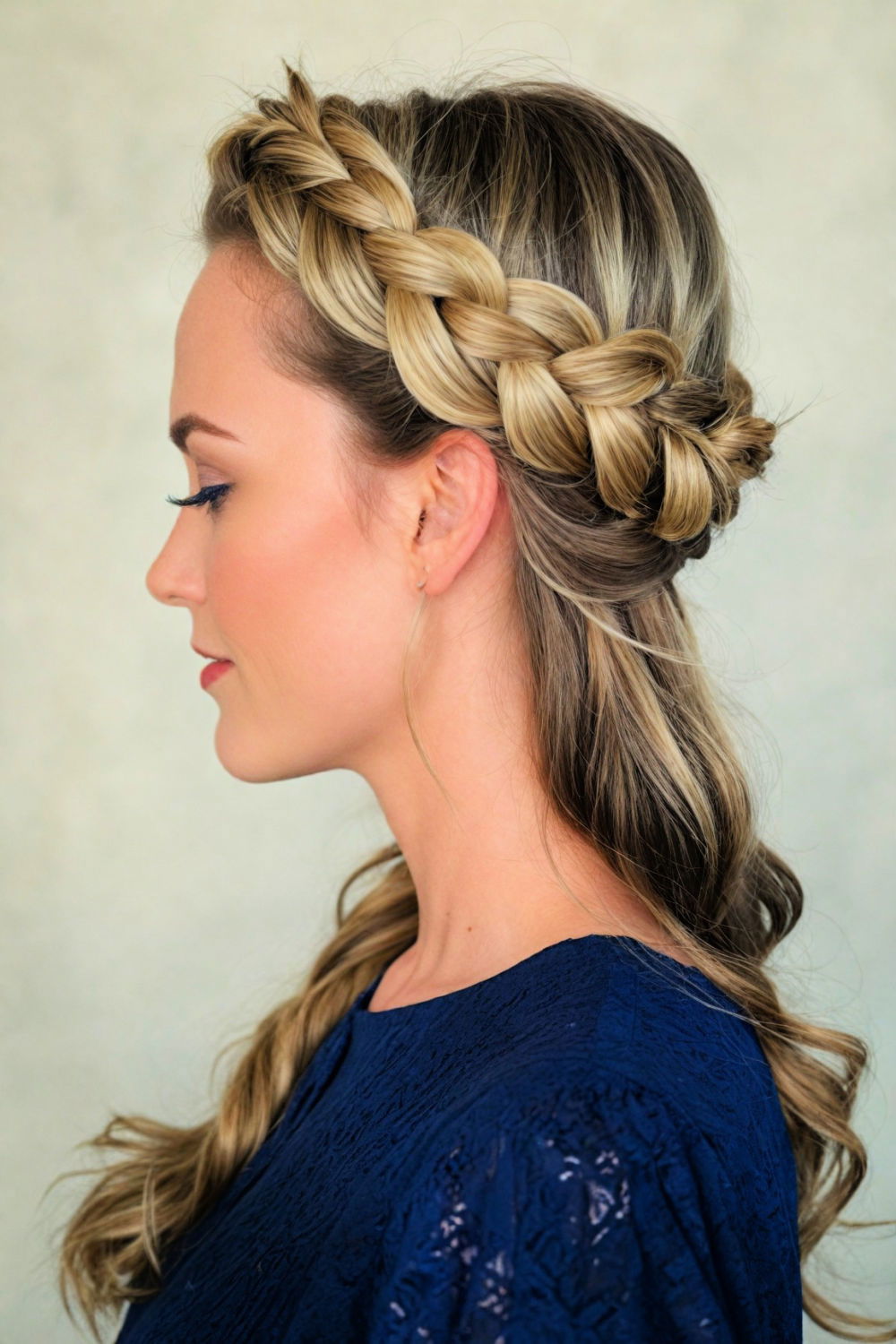 braided crown 1920s hairstyle