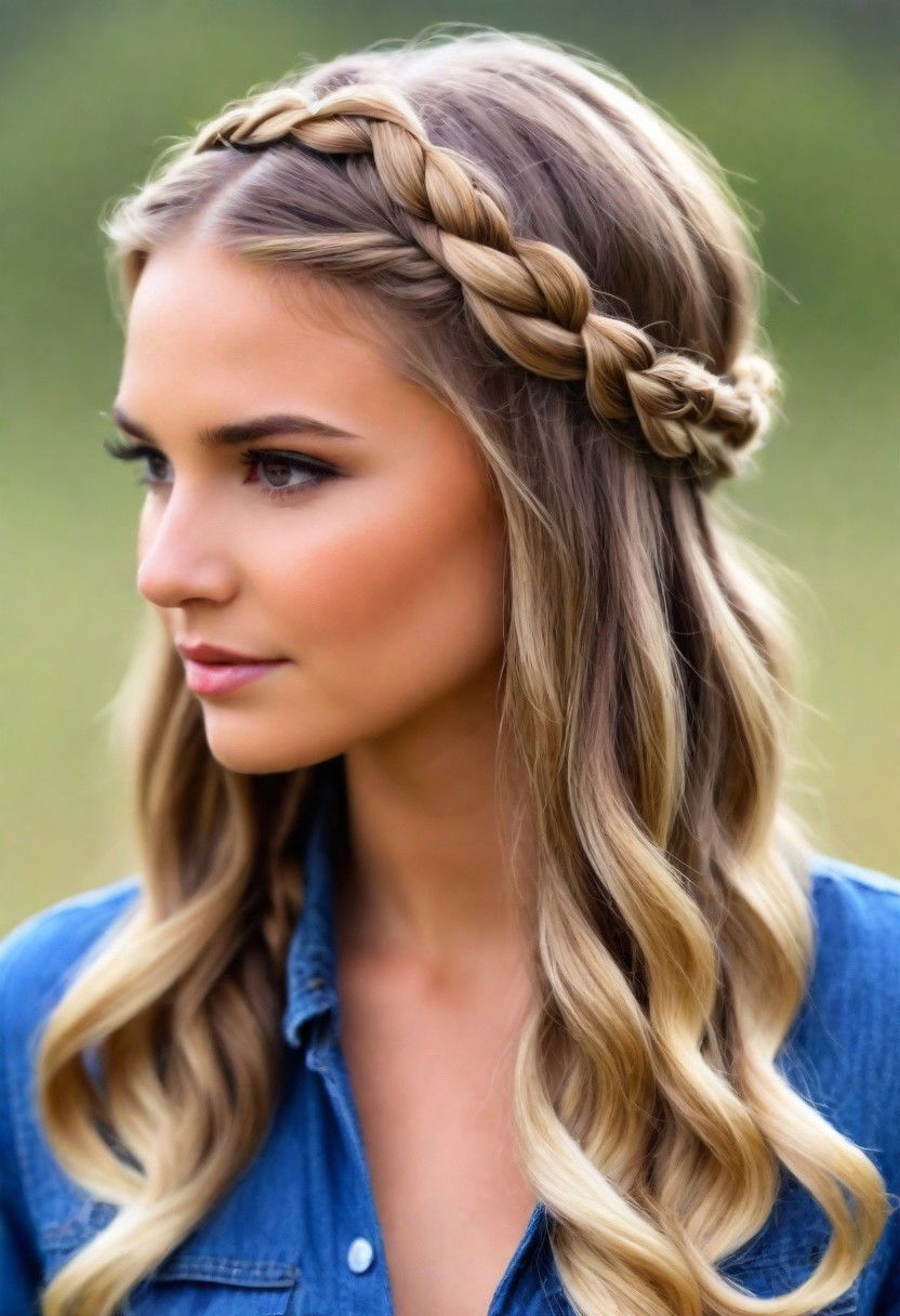 braided crown hairstyle