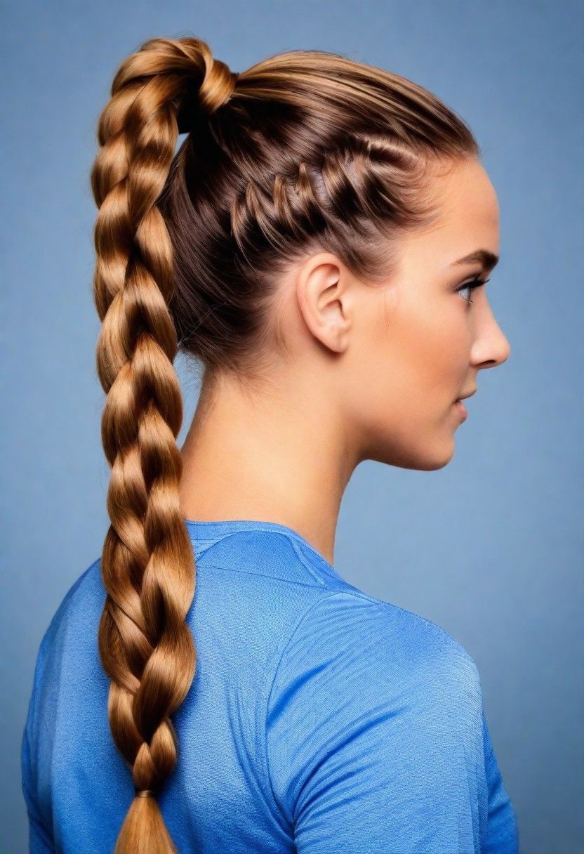 braided ponytail hair style