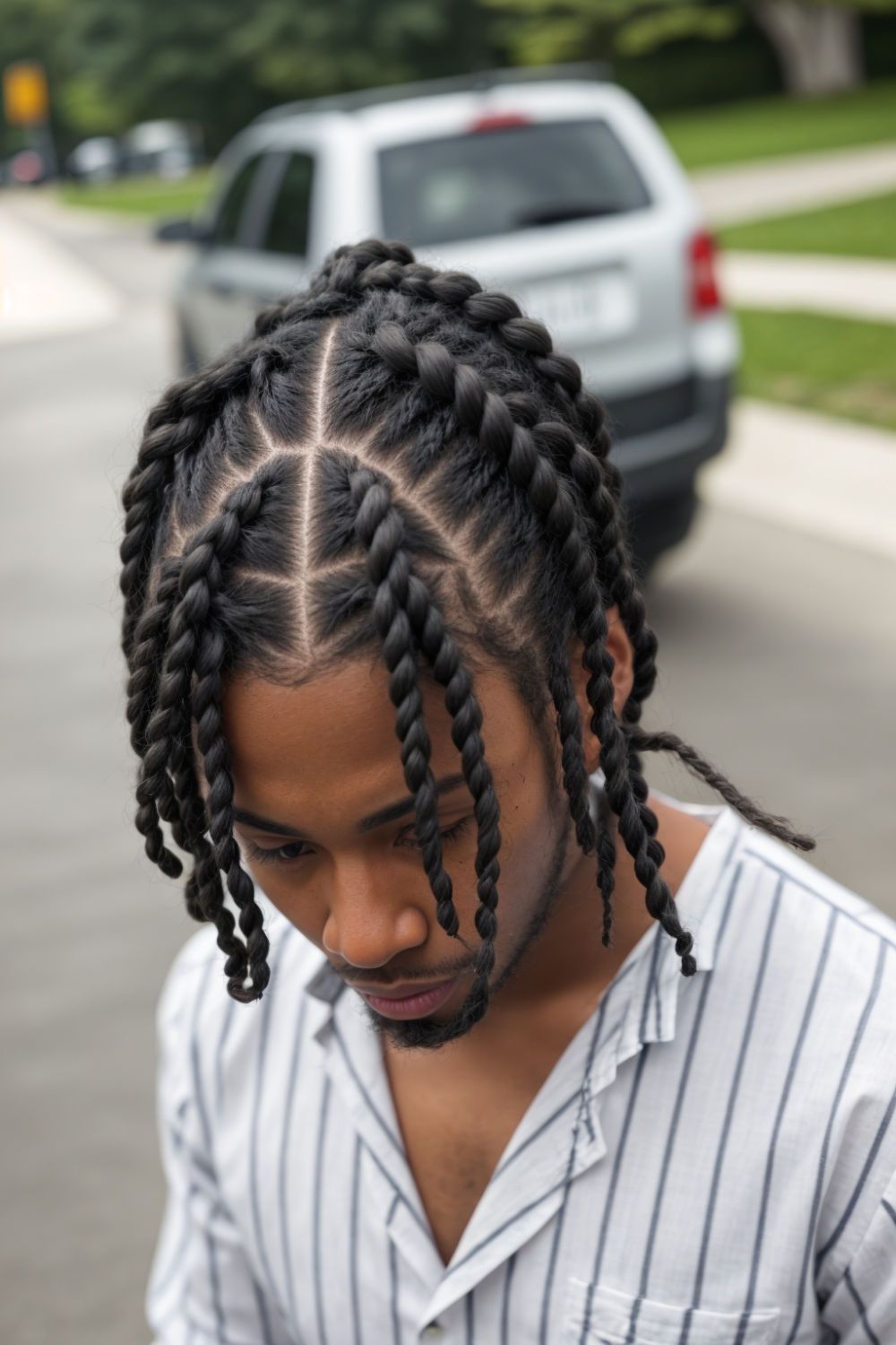braided twists hairstyle