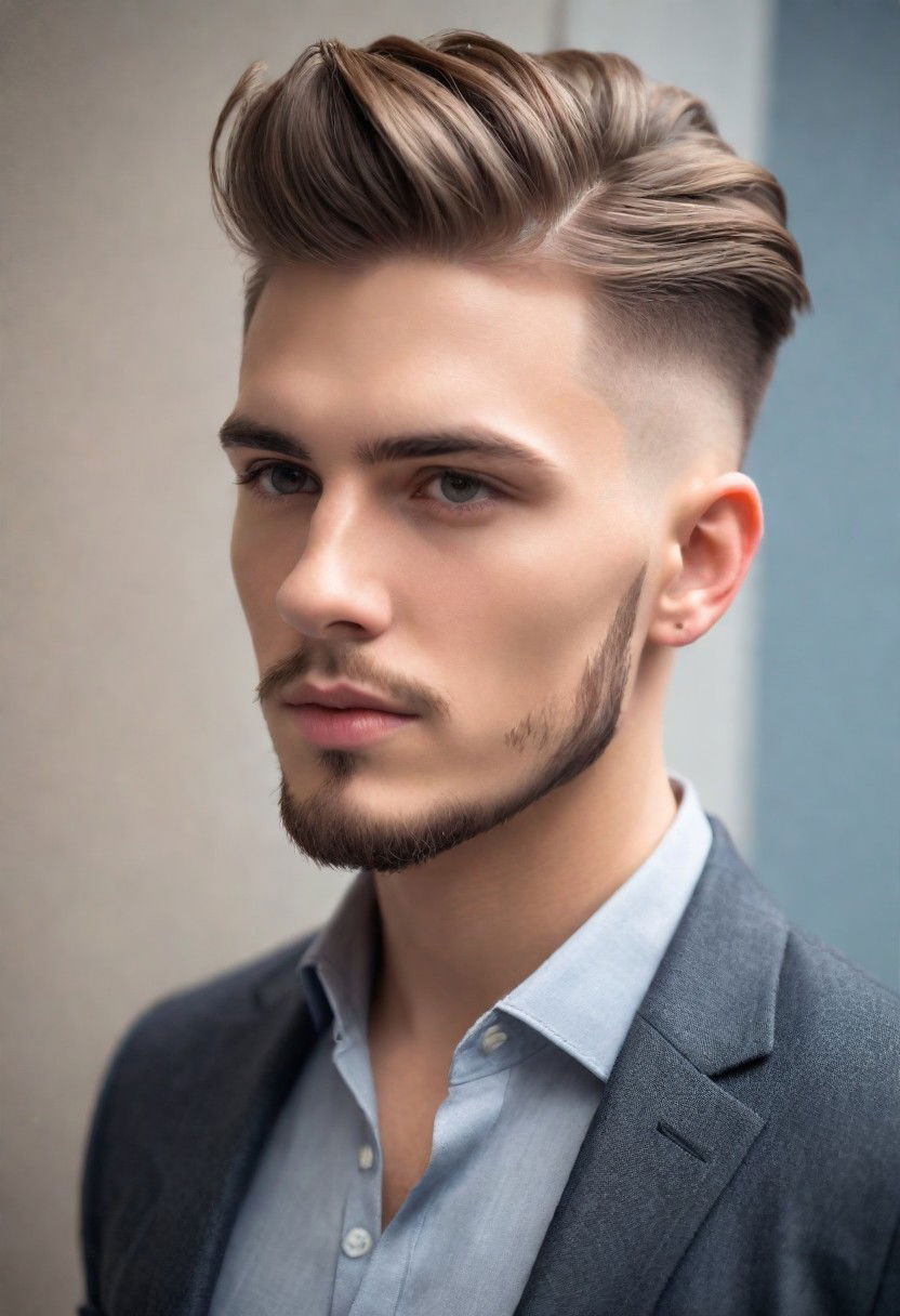 brushed up undercut hairstyle