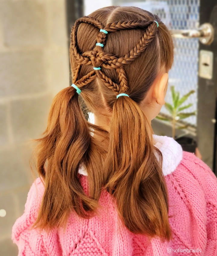 butterfly braid little girl hairstyle