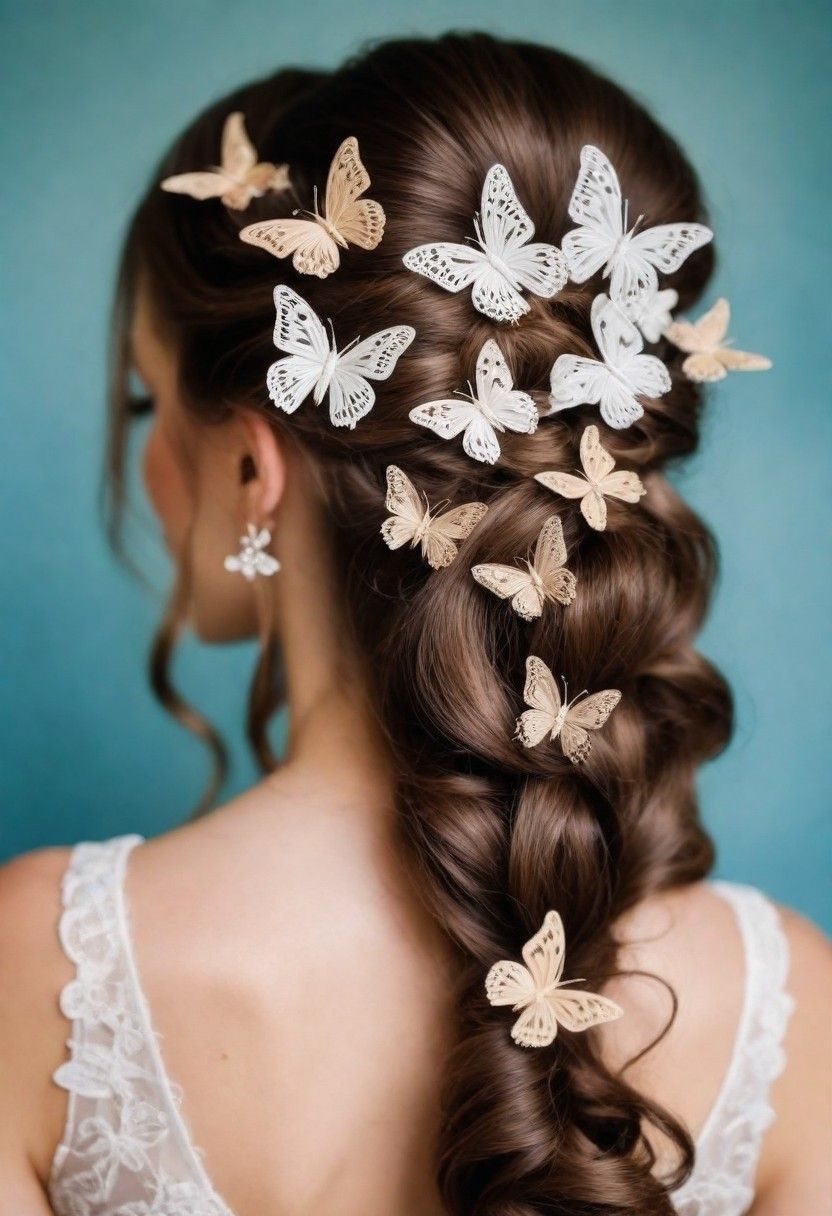 butterfly clips hairstyle