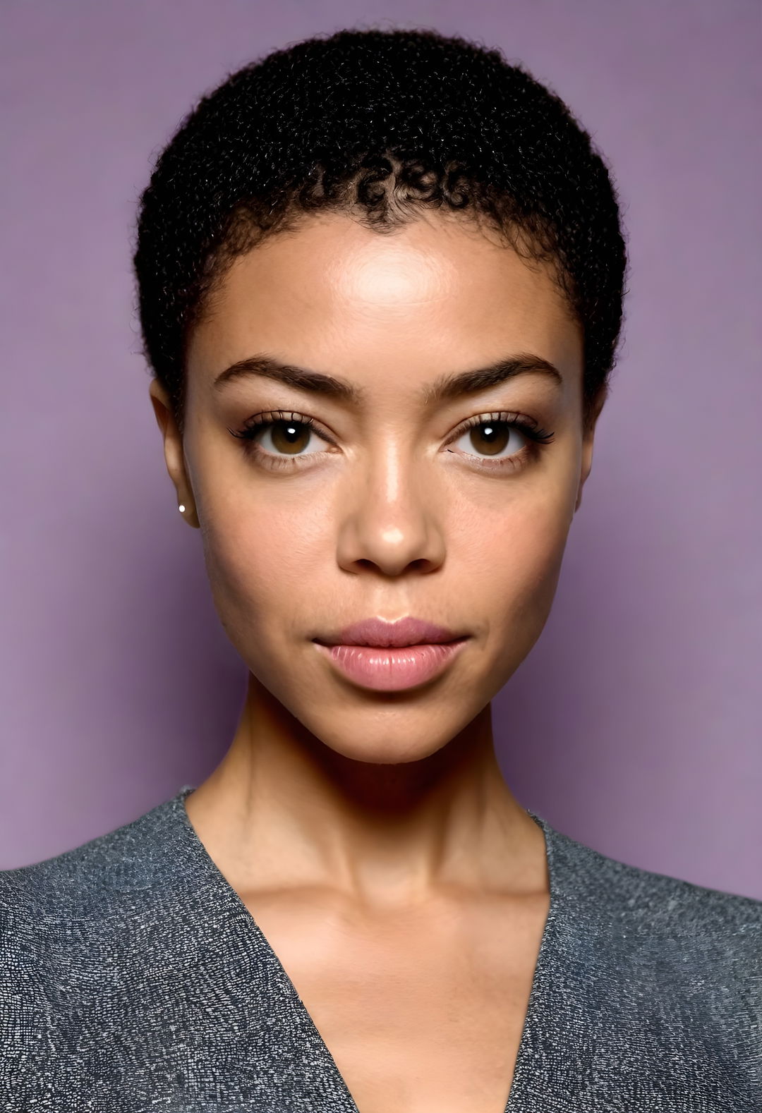 buzz cut beauty short hairstylefor black women