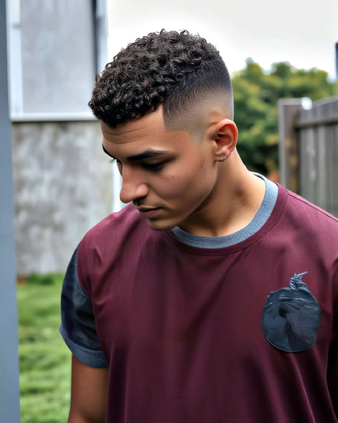 buzz cut for curls hairstyle