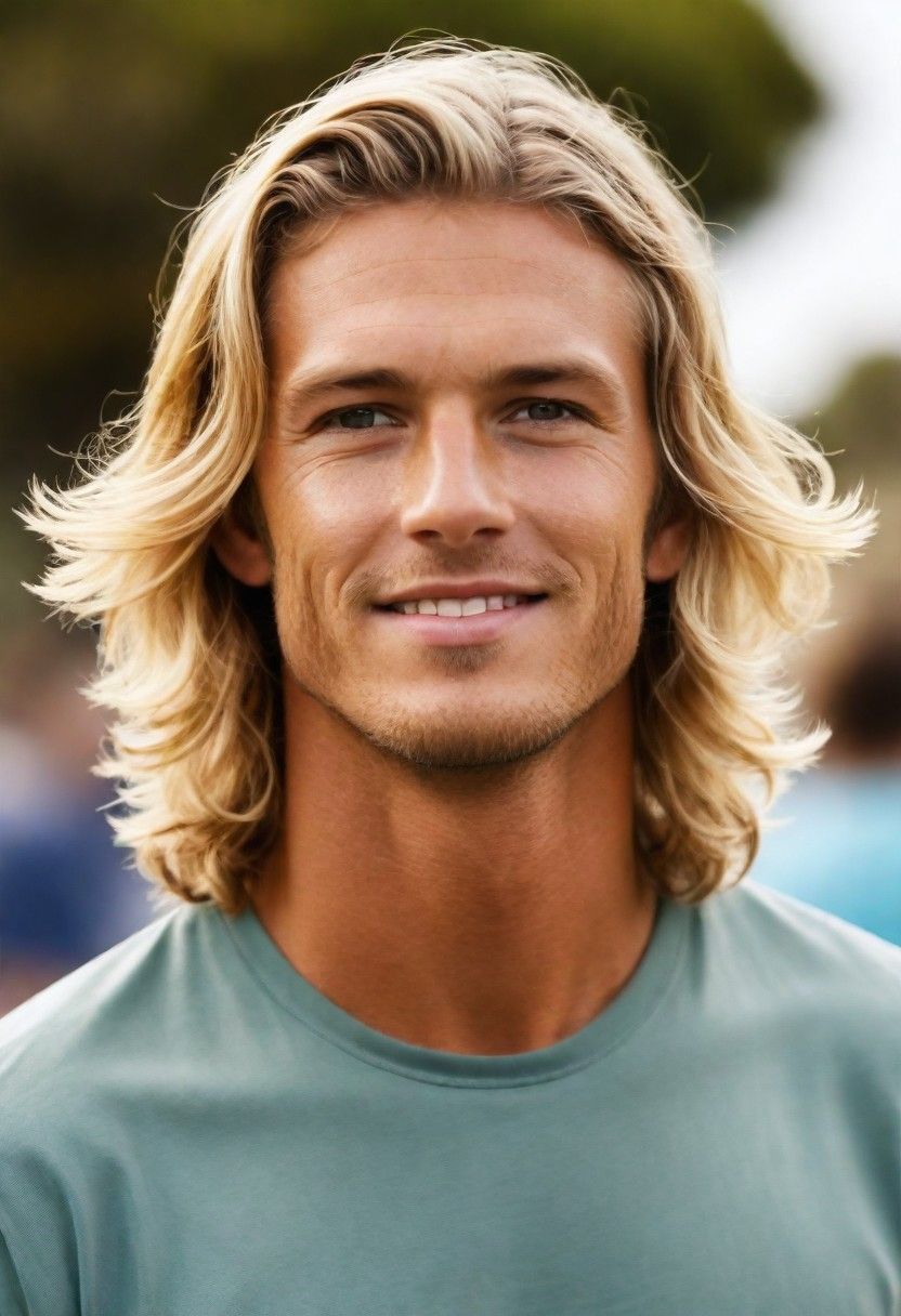 casual cool surfer hair