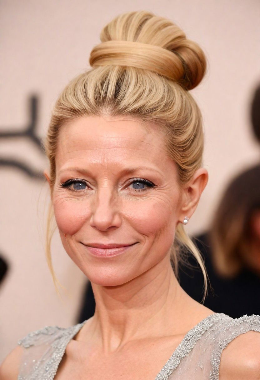 chic and effortless undone bun hairstyle