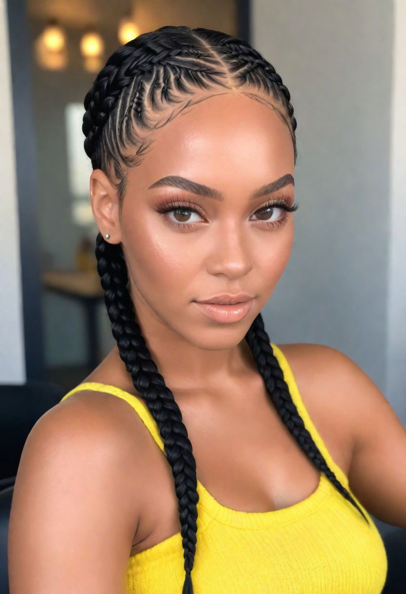 chic lemonade braids hairstyle