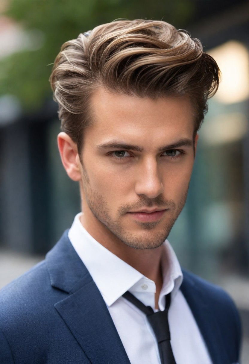 chic style swept back layers