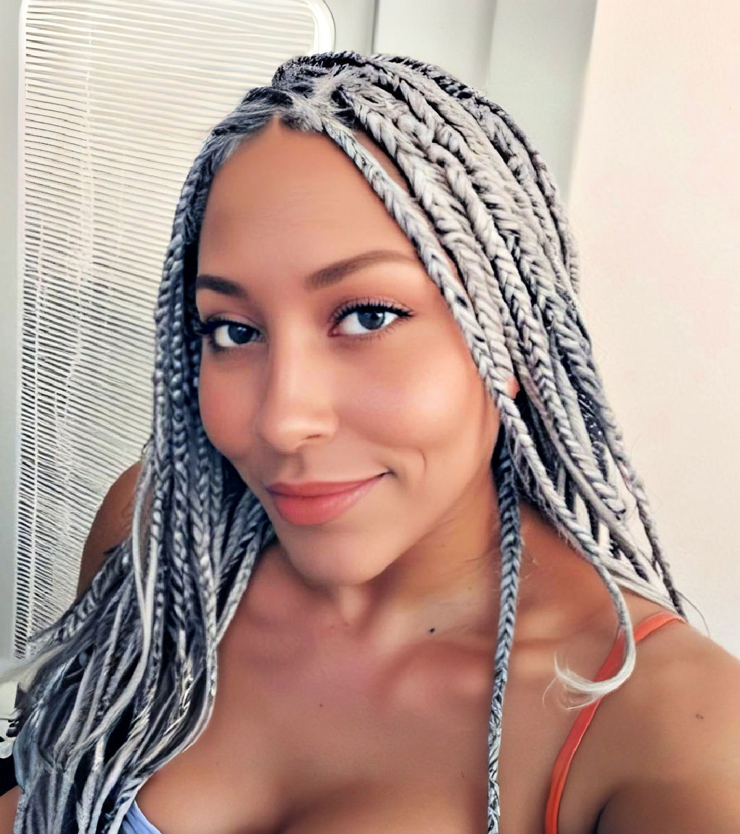 chunky braids hairstyle