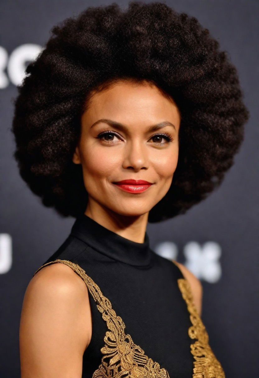 classic afro hairstyle