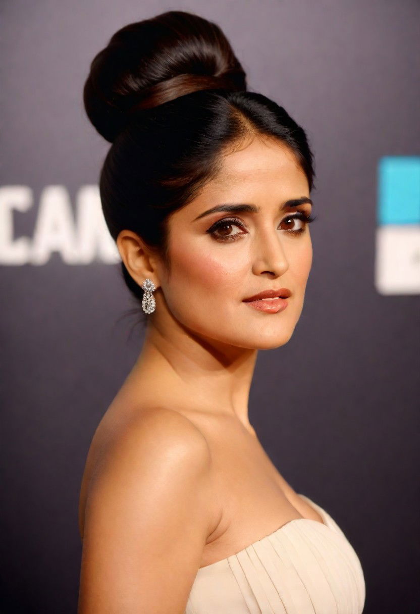 classic bun hairstyle