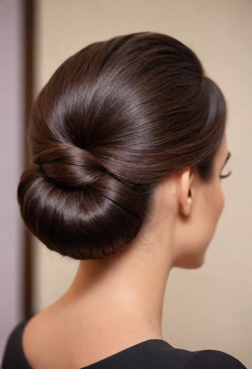 classic chignon latina hairstyle