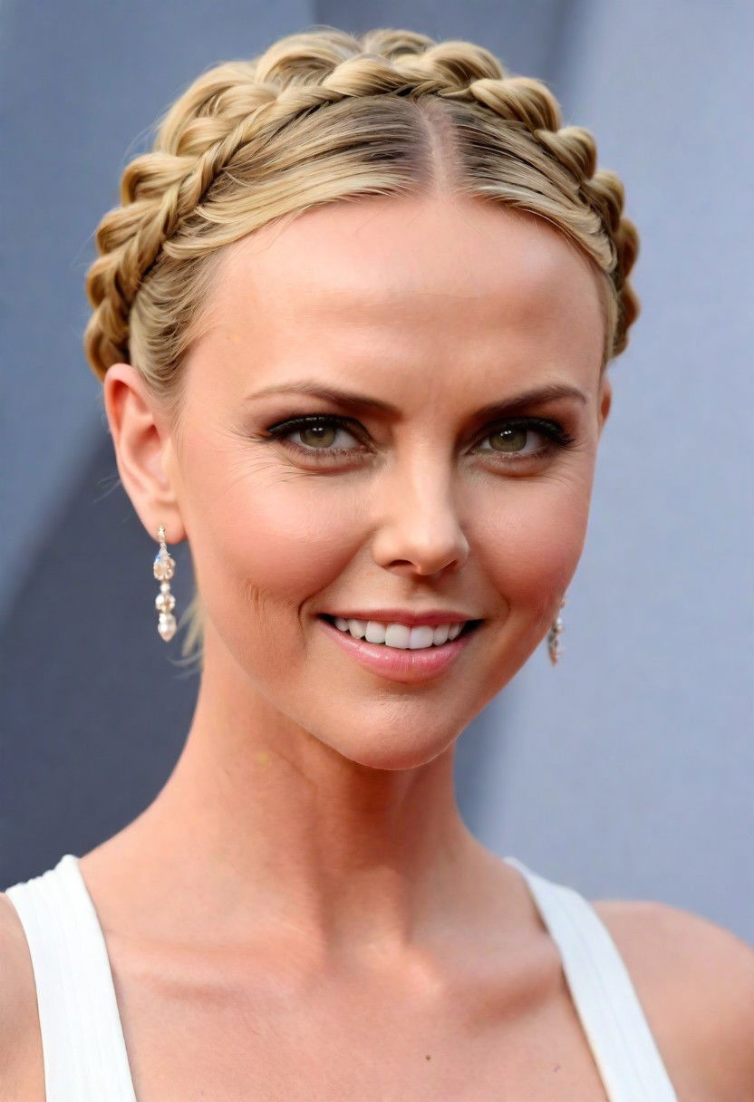 classic crown cornrows hairstyle