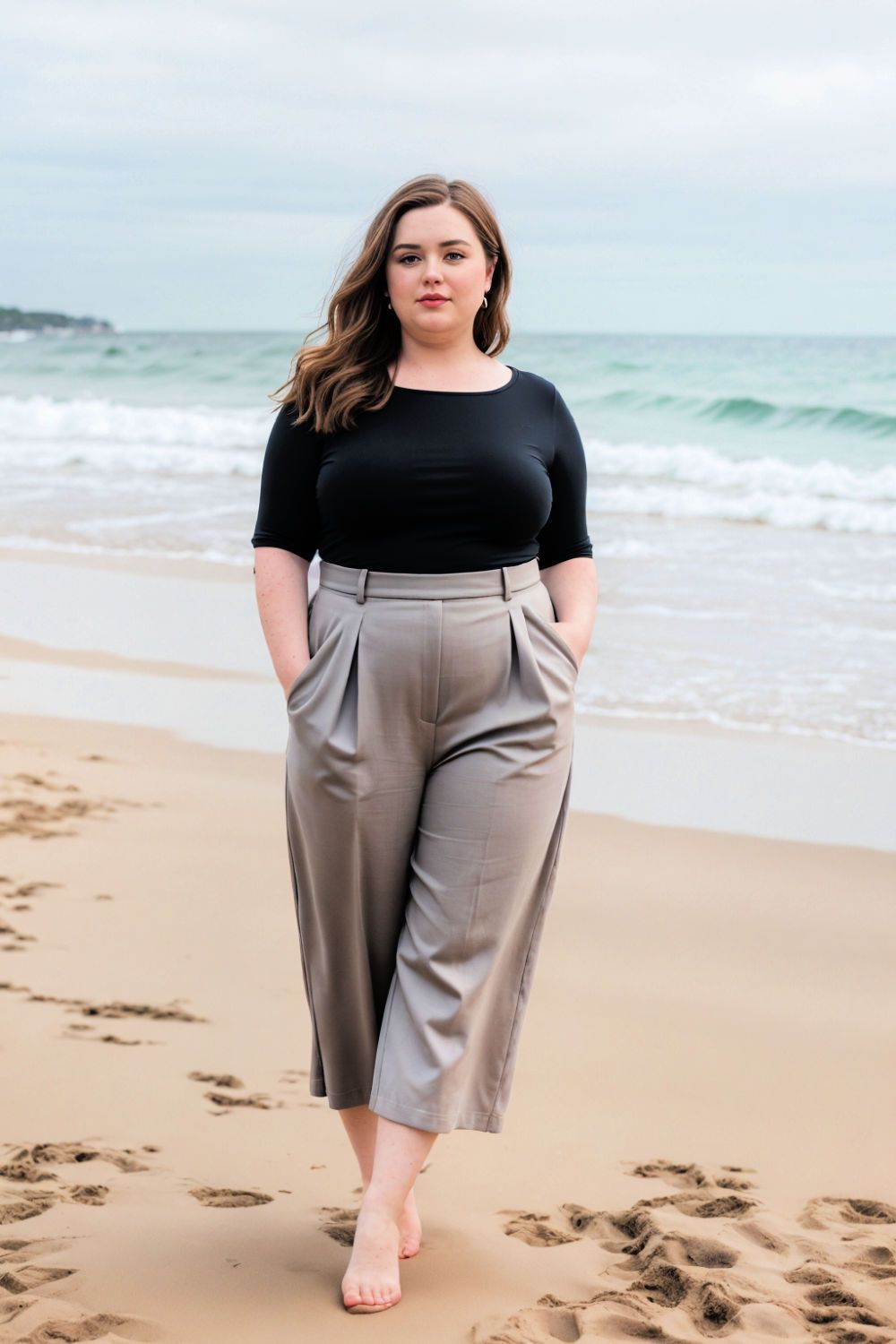 classic culottes with a boxy top