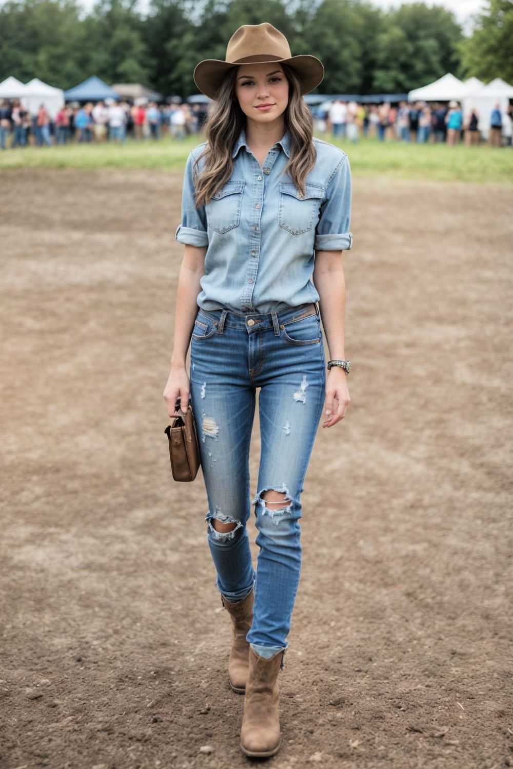 classic denim and boots