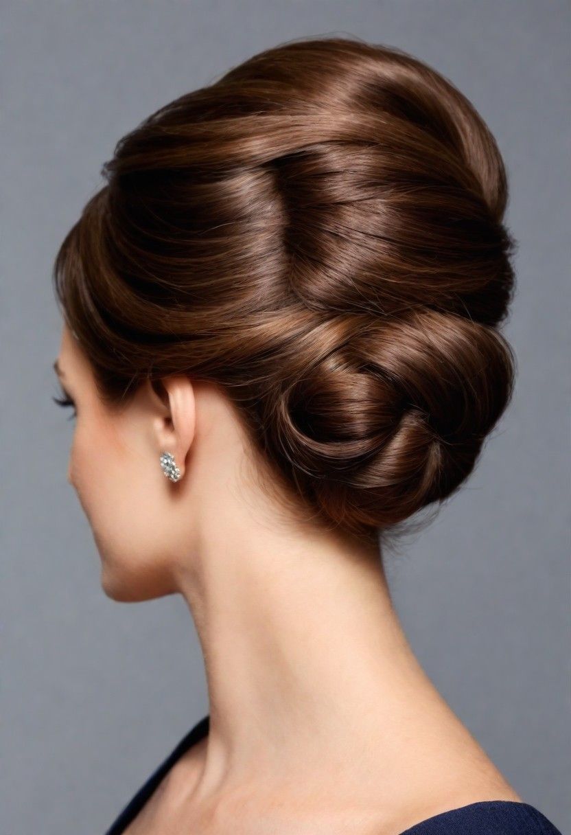 classic french twist for medium length hairstyles