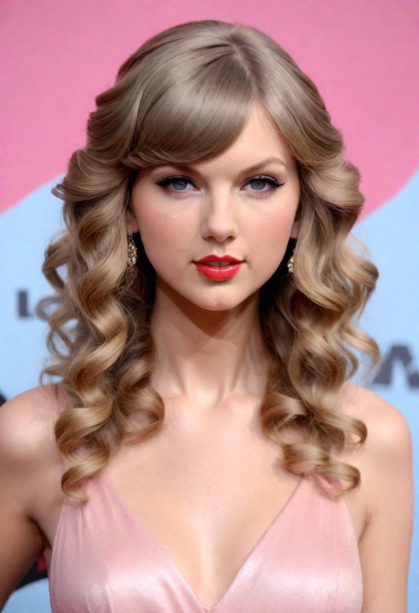 classic long curls hairstyle