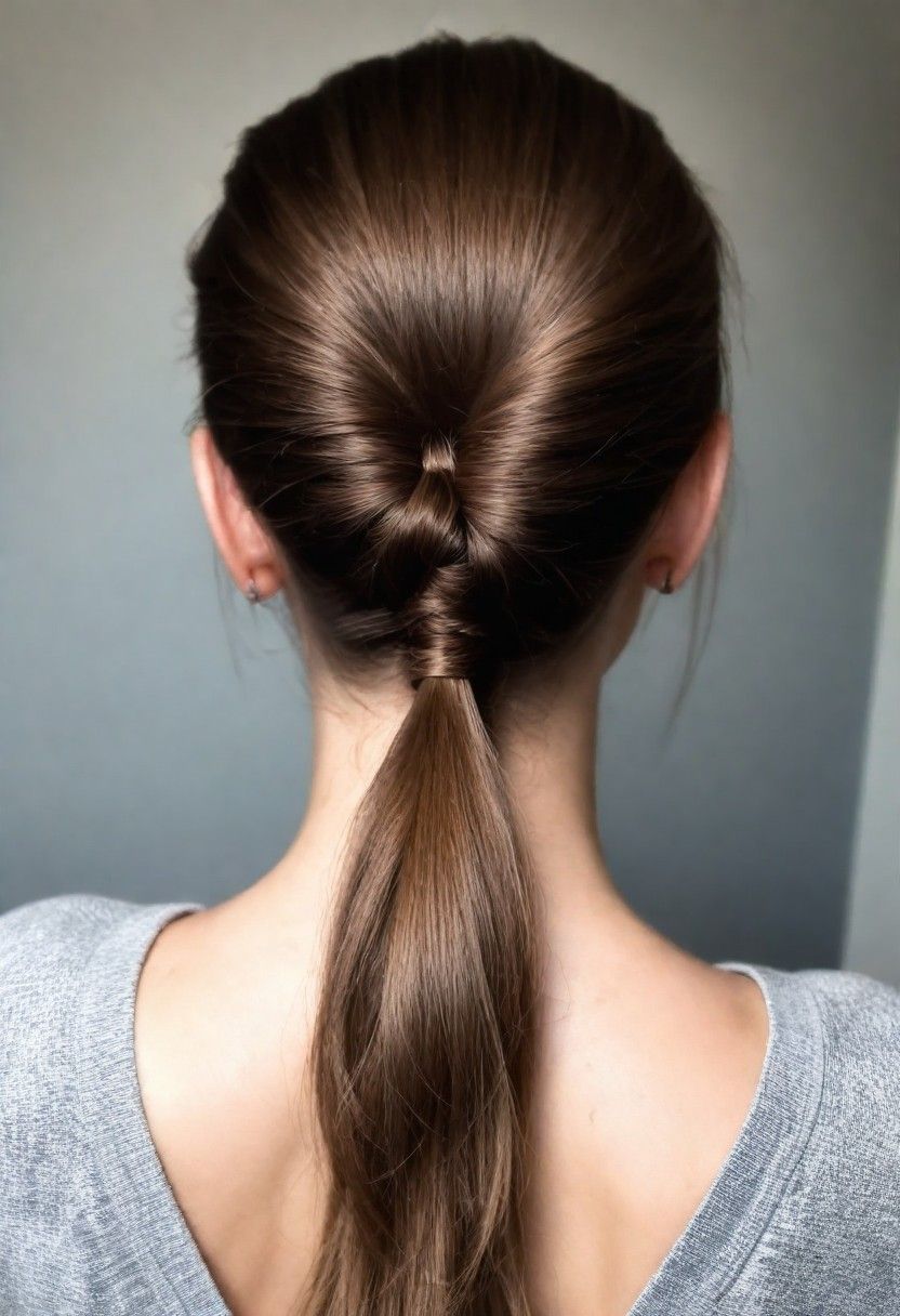 classic ponytail with a twist