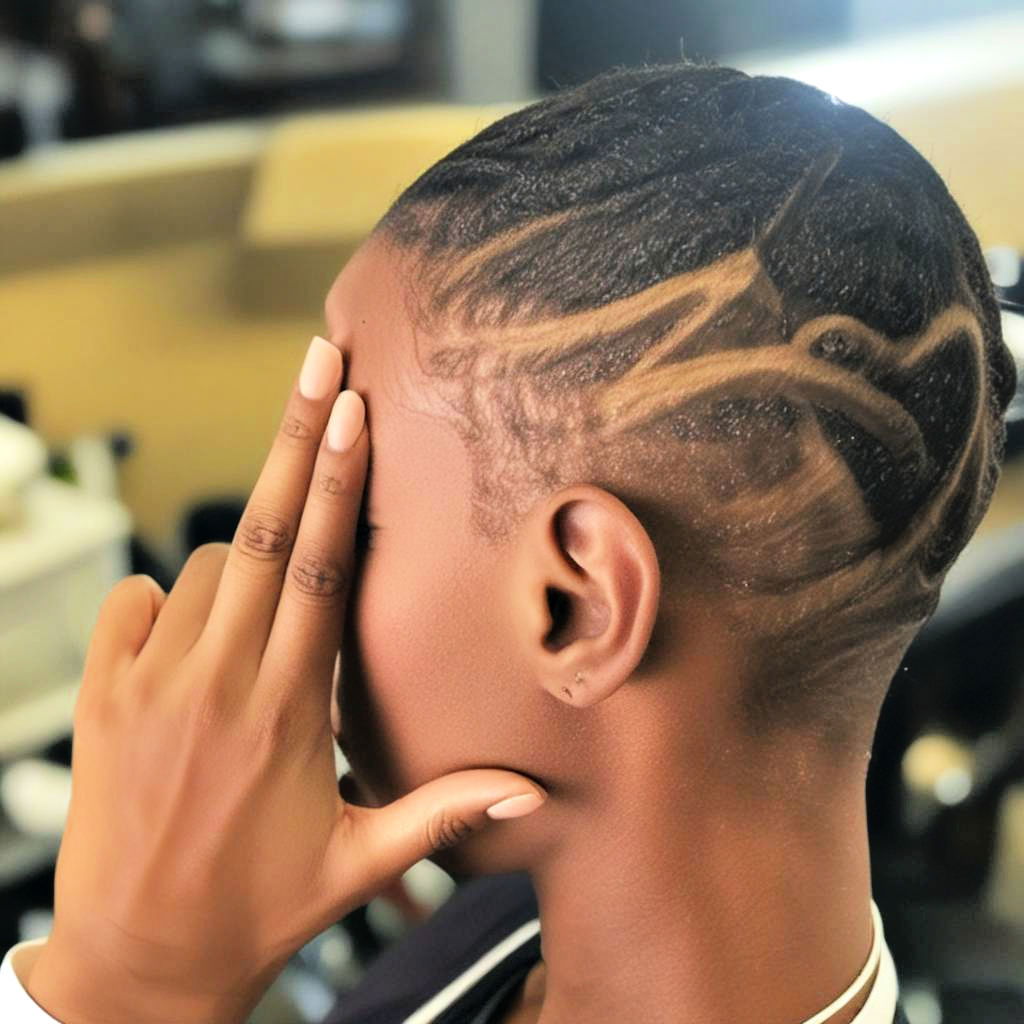 clipper cut with design