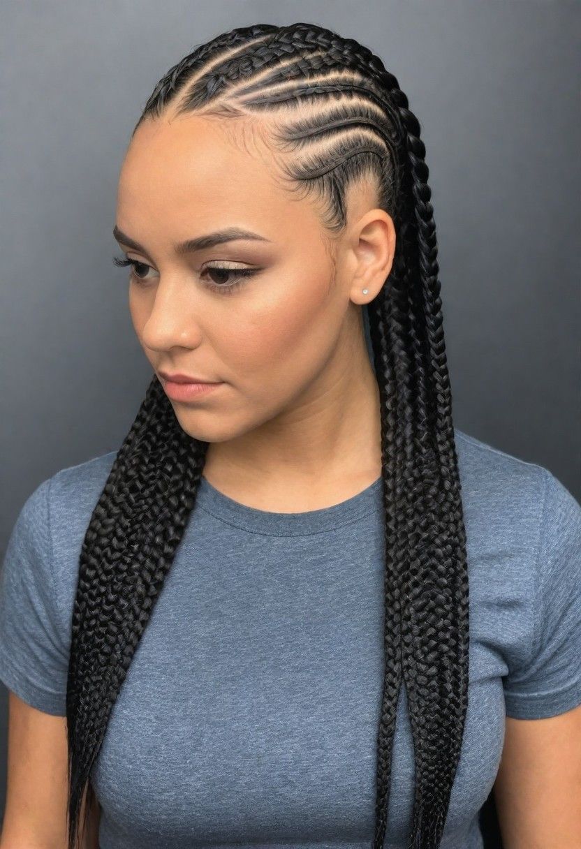 cornrows hairstyle for low maintenance