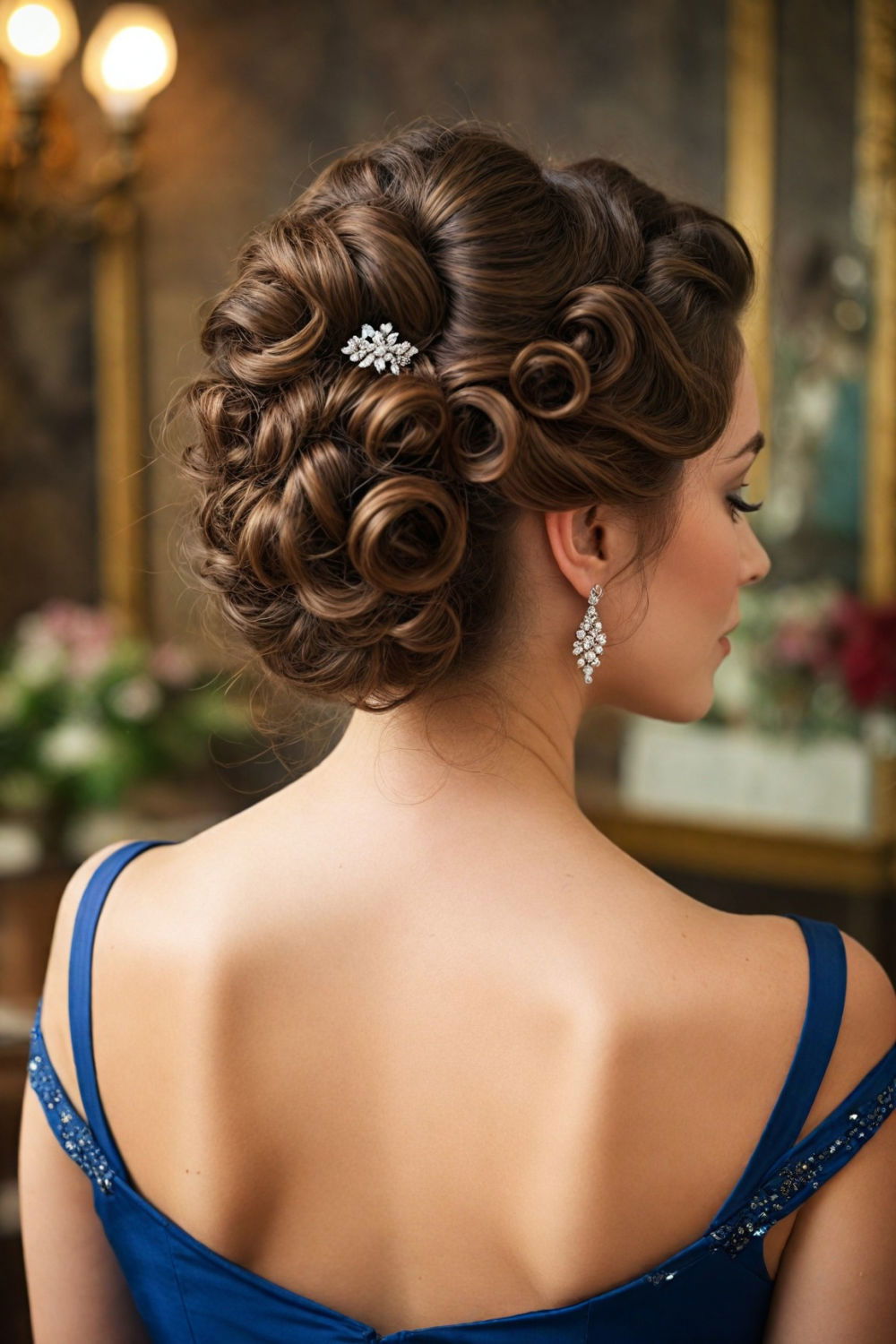 courtly curls updo renaissance hairstyle
